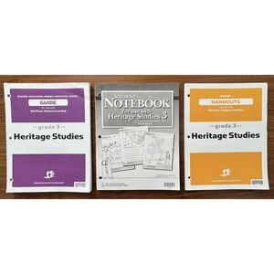 BJU Press Heritage Studies Grade 3 Teacher's Guide Student Notebook & Handouts